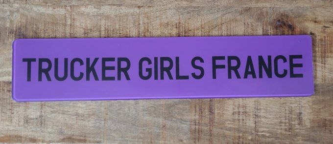 Plaque Trucker Girls France