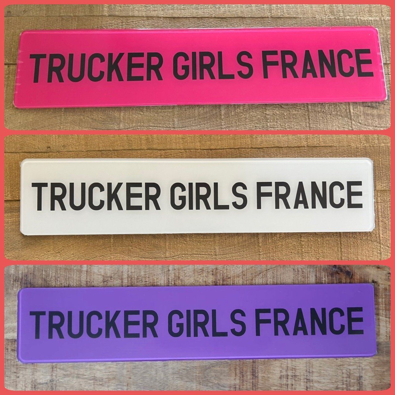 Plaque Trucker Girls France