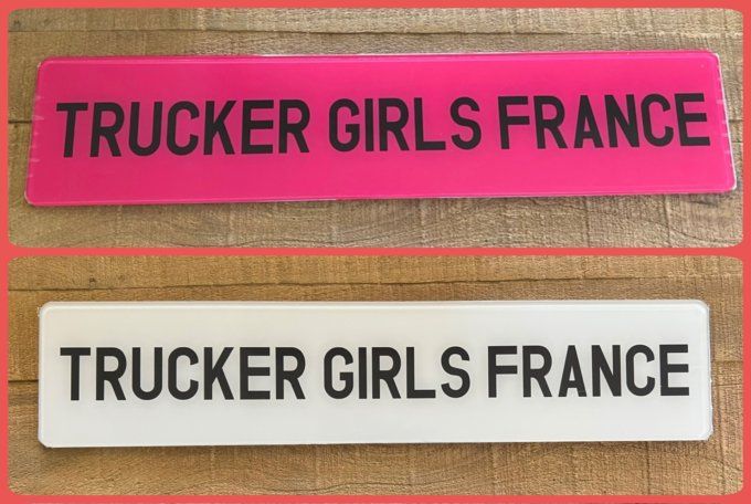 Plaque Trucker Girls France